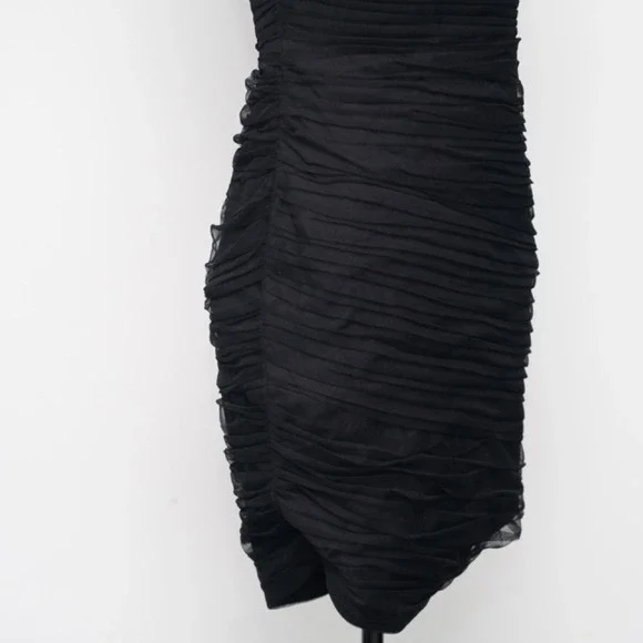 DKNY. One Shoulder Tulle Cocktail Dress. - Picture 9 of 12